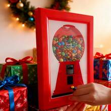 Wall-Mounted Square Candy Frame, Candy Dispenser Frame, Hanging Candy Frame, Frame With Built-In Candy Dispenser, Convenient And Quick Dispensing Of Candy, Nuts, Pet Treats Frame, Candy Frame - Red - View 6