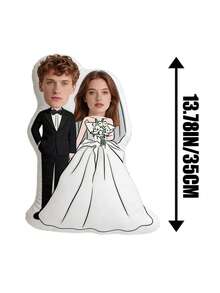 Cojín personalizado para pareja, regalo del Día de San Valentín, regalo personalizado de aniversario, cojín divertido en 3D, cojín con diseño gráfico, regalo de boda - Subir personalización de imagen - Ver 14