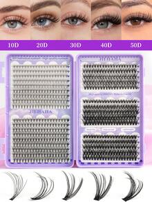 552/630/660簇高容量睫毛嫁接,D型,自然卷翘柔软单根睫毛,混合款式,高度9-18mm,0.07mm超轻,防水貂毛黑色3D效果假睫毛,适合淡妆、浓妆、日常妆、卡通妆,方便携带,适合日常出行,适用于各种场合。睫毛簇,单根睫毛,假睫毛。 - D - 查看 2