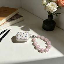 Floral Design Transparent Shiny Earphone Case, Clear Refreshing Earphone Cover, Earphone Anti-Drop Shell, Suitable Compatible With Apple Bluetooth Earphone Protective Case - Translucent - View 2