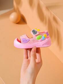 2026春夏新款女童凉鞋，儿童镂空公主鞋，幼儿软底防滑鞋 - 粉色 - 查看 6