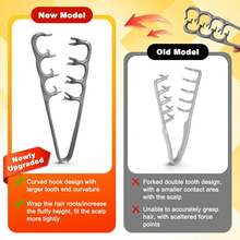 Fluffy Texture Styling Comb, Unisex Wide-Tooth Styling Comb, Professional Volumizing Comb For Hairstylists. - Multicolor - View 4