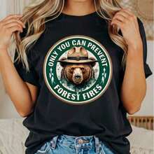2026 Summer TopsOnly You Can Prevent Fescism Shirt, Trrmp Progressive Liberal Funny Political Gift Oversized Graphic Tees For Women,100% Cotton Womens Oversized Printed Graphic T-Shirts Women Casual Round Neck Short Sleeve Tee 1pcs Fashion Shirt, Halloween Gift, Xmas GiftLoose And Comfortableshirt - Black 03 - 查看 12