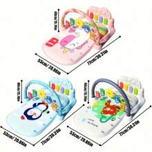 Baby Musical Foot Piano Toy 0-1 Year Old Infant Music Fitness Frame Foot Piano Crawling Play Mat (Accessory Color Random) - Multicolor - View 9