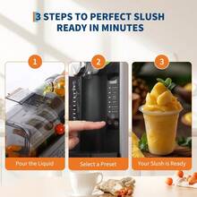 Máquina para Hielos Molidos/Granizados 68 oz (2 Litros) - Elaborador de Granizados para Hogar con Pantalla LED y Autolimpieza, No Necesita Hielo y Función de Reserva con Un Toque, 6 Programas Preestab - SBL-2408A - Ver 4