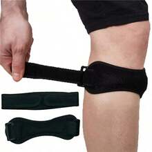 Knee Brace/Patella Strap, Suitable For Running, Hiking And Sports, Supports 99-209 Lbs Body Weight, For Knee Stabilization - Black - View 11