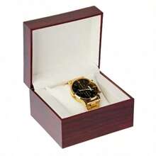 1PC High End Wooden Box Packaging Gift Special Wooden Box With Watch Packaging Gift Box Wooden Packaging Box - Multicolor - View 3