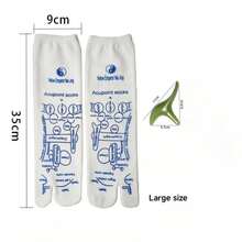 Nuevos calcetines de masaje de reflexología con diagrama de puntos de acupresión, masaje de pies con 8 garras, 5 garras, gorrión triangular, bolígrafo de acupresión - de los hombres - Ver 17