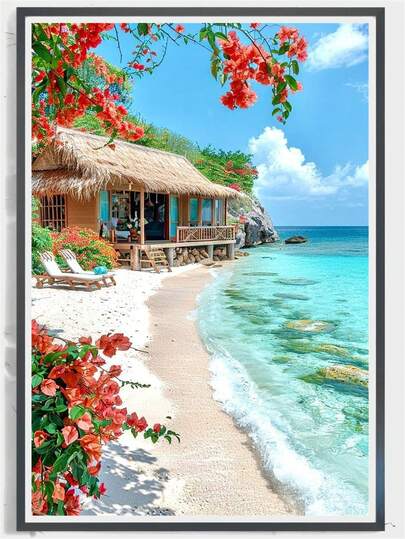 1 Set Kit de Pintura de Diamantes 5D, Paisaje para Principiantes y Adultos, Decoración de Diamantes Redondos, Mejor Regalo Sorpresa para Familia y Amigos, Adecuado para Decoración de Pared en el Hogar, Sala de Estar, Dormitorio, Cocina, Oficina, Cafetería