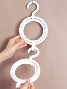 1pc Hat Hanger Rack, Hook Style Hanging Rack, Home Wall Mounted Door Back Storage Rack, Hat Rack, Door Back Storage Rack, Multi-Function Storage Rack - Multicolor - View 4