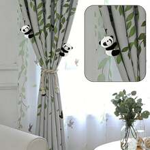 12pcs Panda Shaped Clips, Panda Design Curtain Clips, Memo Clips, Photo Clips; Cute Panda; Home Decor, Potted Plants And DIY Crafts; Chinese Style Souvenir - Multicolor - View 6