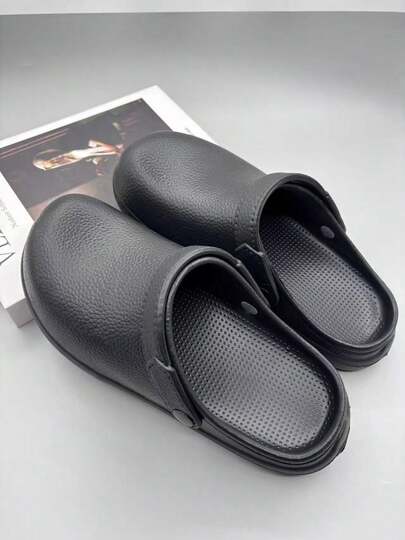 Solid Color Thick Sole Closed Toe Medical/Surgical Room Slippers, Waterproof, Men's Summer Sandals 2026 New