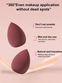 10PCS Makeup Tools Set Including:4PCS Makeup Sponges+6PCS Triangle Powder Puffs - Multicolor - View 8