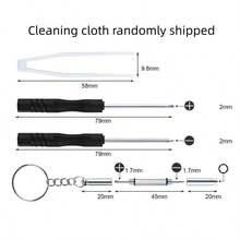 500pcs Eyeglasses Repair Tool Kit, Includes Screws, Silicone Nose Pads, Screwdrivers And Other Repair Tools, Suitable For Glasses, Fashion Glasses, Jewelry, Eyewear And Watches - Multicolor - View 4