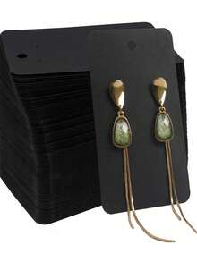 10/50/100pcs Gift Packaging Cardboard Jewelry Earring Display Cards - Multicolor - View 3