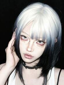 1副浅灰色美瞳，美容镜片，四季皆宜，直径14.5毫米，美颜隐形眼镜，眼部彩妆 - 年拋 - 查看 6