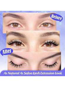 Magnetic Reusable False Eyelashes Set - Professional Eye Makeup Tools, Alcohol-Free, Fragrance-Free, Plastic Material False Eyelashes Set - Multicolor - View 3