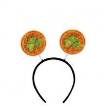 1pc Clover & Polka Dot Cute ABS Plastic Party Headband, Green For St. Patrick's Day - Multicolor - View 10