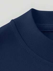 Men's T-Shirt, 100% Cotton, Palms Print - 藏蓝色 - 查看 4