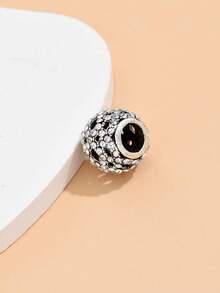 1pc Fashionable Hollow Inlaid Ombre Sakura Shiny Woven Beaded DIY Bracelet, Necklace, Pendant, Charm, Creative Jewelry Accessory - Multicolor - View 6