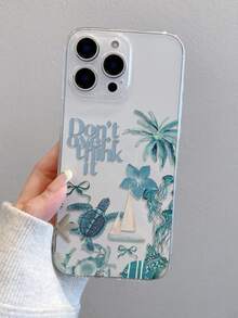 1件装时尚创意花卉、海龟、水母、字母、领结图案软TPU透明保护壳，防刮花、防指纹、保护摄像头镜头，兼容苹果、Nothing、Pixel、INFINIX、Redmi等品牌手机 - 彩色 - 查看 5