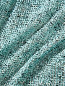 Valentine's Day Women's Summer Beach Bikini Set, Crochet Halter Tie Back Bikini, Bohemian Crochet Vacation Dress, Women's Beach Outfit Bikini 3-Piece Set, Suitable For Beach, Leisure, Vacation And Pool Party - Mint Blue - View 5