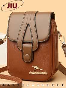 复古PU皮女士单肩包；多层手机袋设计，通勤实用；多功能便携斜挎包，适合青少年、女士、大学生、上班族。适用于办公室、学校、工作、商务、通勤、购物、约会、户外活动、旅行、徒步等场合。也是送给女性的理想礼物。 - 彩色 - 查看 14