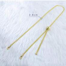 Adjustable Bag Chain Strap, Metal Long Shoulder Strap, Fashion Versatile Replacement Chain Accessory - Multicolor - View 2