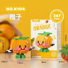 100-300 sztuk uroczych klocków owocowych (ananas, arbuz, banan, wiśnia, pomarańcza, durian itp.), prezent urodzinowy DIY, akcesoria do układania puzzli i kolaży, żywe kolory, wykwintny design. Warstwowe, żywe kolory, realistyczne kształty, odpowiednie do dekoracji wnętrz, artykułów biurowych, wymiany prezentów (Boże Narodzenie, Dzień Matki, Walentynki), ekspozycji sklepowej/kolekcji dzieł sztuki. - Wielokolorowe - Zobacz 16