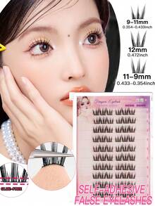 OBOVAY 60片自粘猫爪卷翘假睫毛，打造自然妆效，无需胶水，轻盈舒适，适合日常佩戴，可重复使用，3秒轻松上手，免胶假睫毛 - 3秒快速粘贴，持久耐用，无需胶水，睫毛簇，单根睫毛，假睫毛，磁性睫毛，卡通风格睫毛，猫眼睫毛，免胶睫毛，尖头睫毛，自粘睫毛，预粘假睫毛，免胶睫毛，自然睫毛簇 - C - 查看 11