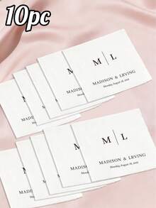 10-200 Customized Wedding Cocktail Napkins, Made Of High-Quality Paper, 3-Ply White Disposable Napkins, Suitable For Weddings, Bars, Bridal Showers, Engagement Parties, Ideal Party Decorations, Personalized Gift, Anniversary - Multicolor - View 14