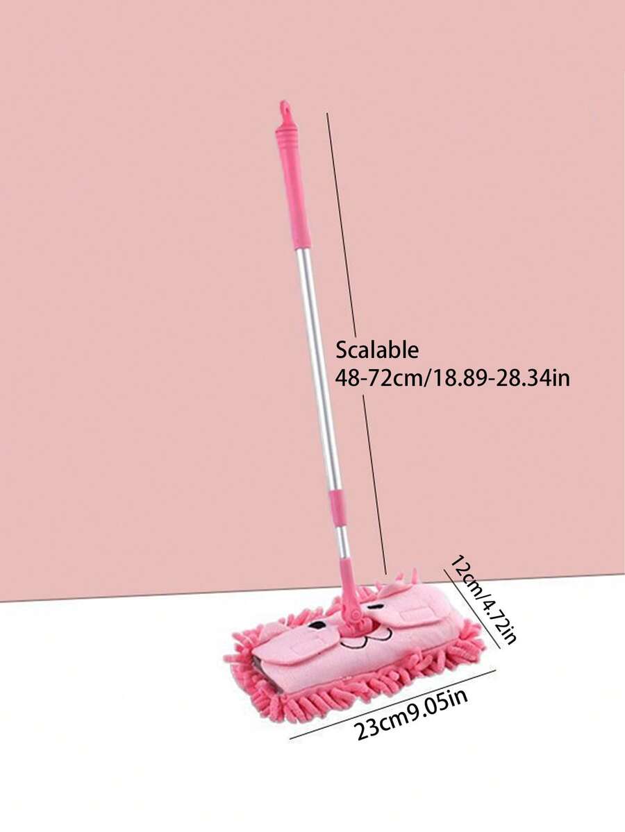 1 Set Cute Mini Broom And Mop Combo, Household Broom And Mop Set, Cleaning Supplies, Cleaning Tools - A - View 1