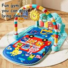 Baby Musical Foot Piano Toy 0-1 Year Old Infant Music Fitness Frame Foot Piano Crawling Play Mat (Accessory Color Random) - Multicolor - View 3