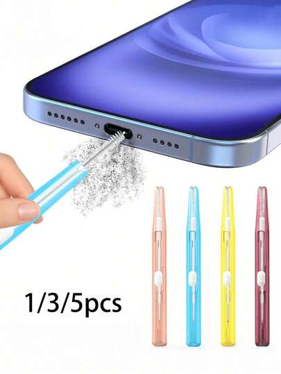 Charging Port Cleaner, Smartphone Cleaning Kit, Anti-Clogging Mini Brush Heads And Double-Sided Hooks Phone Cleaning Tool, Suitable For Smartphones, Tablets, Earphones And Charging Ports - Compact Device Maintenance Set