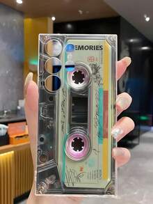 Creative Personalized Cassette Tape Phone Case Transparent Soft Shell Protective Cover Compatible With Samsung Galaxy A04e/12/A13/A14/A34/A50/A52/A53/A54/S21/S22/S23/S24/S25/S25Ultra, This Is 2D Image, Not 3D Image [International Version, Not Local Version] - Clear - View 6