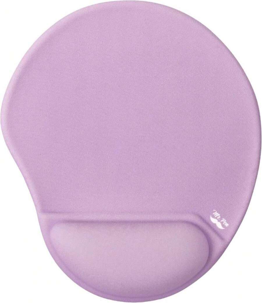Mr. Pen- Ergonomic Mouse Pad With Wrist Rest, Purple Breathable Fabric With Memory Foam Cushion, Non-Slip Rubber Base, Gel Mouse Pad With Wrist Support - Màu - Xem 1