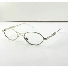 Eyeglasses With Silver Or Gold Frame, Clear Lenses, UV 400 Protection. A Perfect Everyday Accessory For Prescription Lenses Or To Complete Your Look. - 銀色 - 查看 6