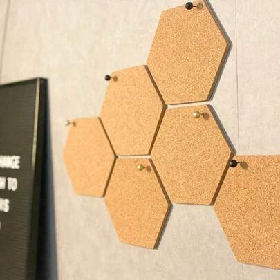 1 Set Peel And Stick Cork Board With Adhesive Backing, Perfect For Room Decor, Photo Wall, Clutter Organization, Bedroom Poster Display, Classroom Decor, Office Memo Board, Photo Display, Back To School Classroom Decor, Coaster Set, Poster Display Board, Valentine's Day Decor, Hanging Bulletin Board