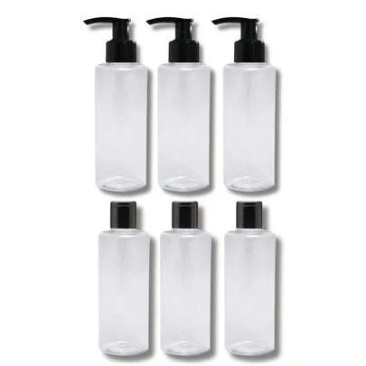 Kit 3 Frascos Fliptop 3 Válvula Pump 100ml - Viagem Creme Shampoo