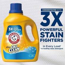 ARM & HAMMER Plus OxiClean Odor Blasters Liquid Laundry Detergent, Fresh Burst – 32.5 Fl Oz, 25 Loads, Powerful Odor Elimination, OxiClean Stain Fighters, Long-Lasting Freshness, Deep Clean, Ideal For Active Families, Sports Gear, And Everyday Laundry, Tough On Odors Yet Gentle On Clothes, Works In All Washing Machines, Helps Remove Tough Stains & Dirt, Fresh Burst Scent For A Clean, Invigorating Feel. - Đơn - Xem 5