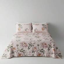 Double-Sided Ultrasonic Boutis Quilt Set (3 Pieces) With Pillowcase - Cancun - View 4