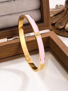 1pc/2pcs/3pcs Stainless Steel Bracelet For Men And Women Four Seasons Personalized Design Heart Zirconia Bracelet Jewelry Accessories Gifts,Jewelry Gold Jewelry Jewelry Women Bracelets Accessories Women Stainless Steel Jewelry Bracelets For Women Western Jewelry Four-Leaf Clover Bracelet, Titanium Steel, Not Easy To Fade, Stainless Steel Jewelry, Gold Bracelet, Love Bracelet, Transfer Bracelet - Bracelet 2 - View 13