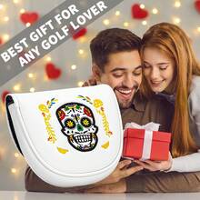 1 pieza Funda para cabeza de putter de golf DF3 - Estilo de maquillaje cómico - Estuche resistente de PU con forro esponjoso y diseño de dibujos animados lindos (compatible con el modelo de putter DF3) - Multicolor - Ver 7