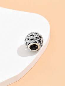 1pc Fashionable Hollow Inlaid Ombre Sakura Shiny Woven Beaded DIY Bracelet, Necklace, Pendant, Charm, Creative Jewelry Accessory - Multicolor - View 3