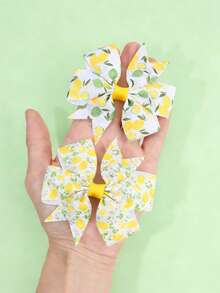 6件装水果柠檬发夹，可爱水果花朵造型金属发夹鳄鱼夹，经典可爱发饰，适合春夏季节假期日常户外活动旅行必备发夹，青少年发饰 - 彩色 - 查看 4