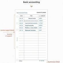 40pcs A6/A7 Budget Planner Planning Inner Pages, Extremely Simple Style, Budget Planner & Expense Tracker, Undated Account Book For Effective Money Management, Financial Planner - Minimalist Accounting - View 7