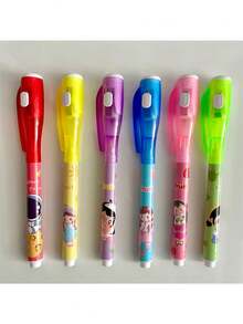 1/5/10/20/30pcs Random Color Glow-In-The-Dark Invisible Ink Marker Pen, Magic Pen, Secret Message Pen, Christmas Gift, Refill, Birthday Gift - Multicolor - View 4