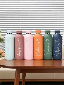1件客製化雙層不鏽鋼咖啡杯 500ml/17oz 個性化保溫隨行杯 刻名運動水壺 生日禮物 - 彩色 - 查看 3