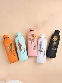 1件客製化雙層不鏽鋼咖啡杯/蘇打水瓶，運動保溫水杯，500ml/17oz可客製化姓名保溫杯，多色可選，適合開學、節日與生日禮物（5星好評） - 彩色 - 查看 4