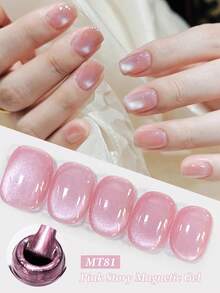 Mtssii 7ml Pink Story Water Light Cat Magnetic Gel Nail Polish Champagne Nude Pink Nails For Summer Semi Permanent Soak Off UV Gel Crystal Varnis Nail Art Manicure Nail Supplies - Nhiều màu - Xem 16